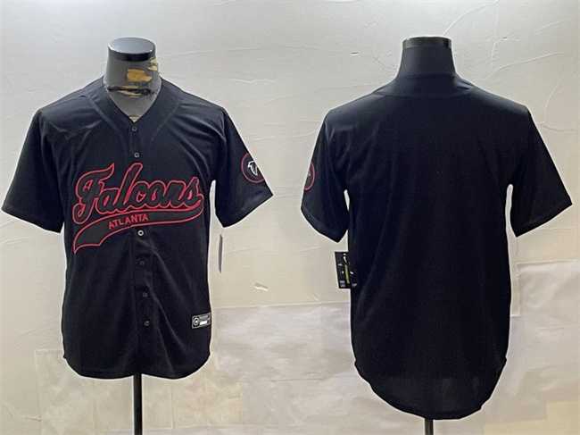 Men%27s Atlanta Falcons Blank Black With Patch Cool Base Stitched Baseball Jersey->cincinnati bengals->NFL Jersey